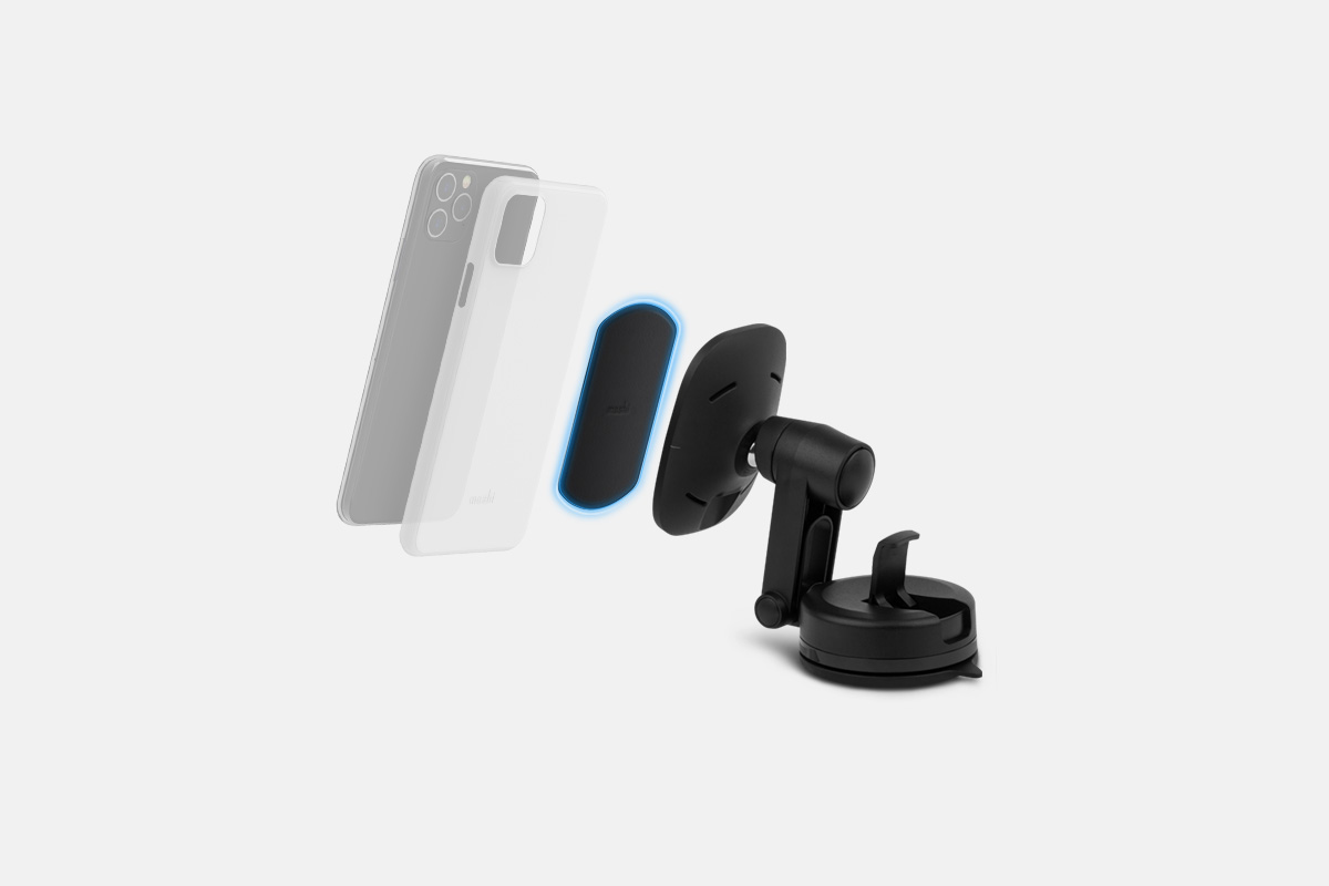 Incluye una almohadilla de montaje universal SnapTo Transform para adaptarse a la mayoría de los teléfonos y fundas.