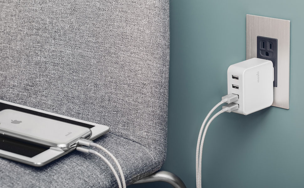 Chargez rapidement 4 appareils USB en même temps