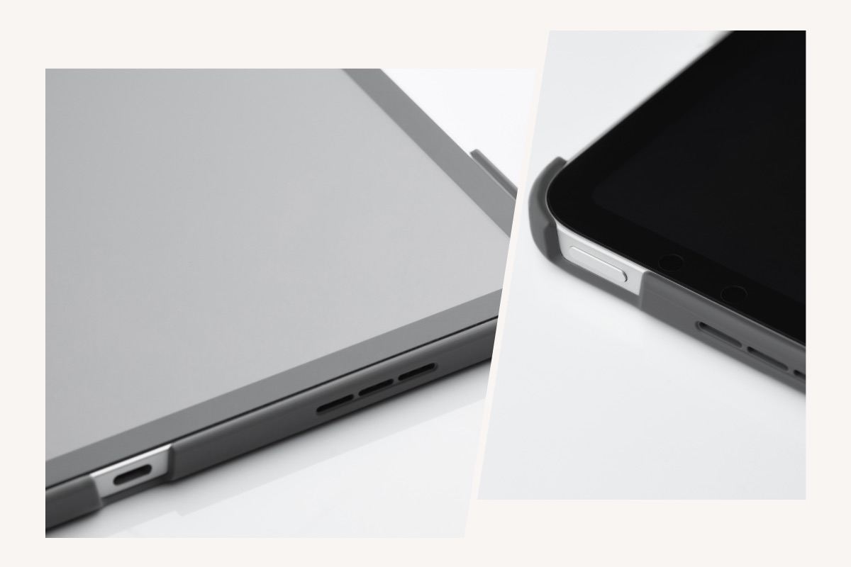 VersaCover n'entravera pas le fonctionnement de votre iPad, grâce aux découpes de précision qui permettent un accès facile aux boutons, et à l'appareil photo.