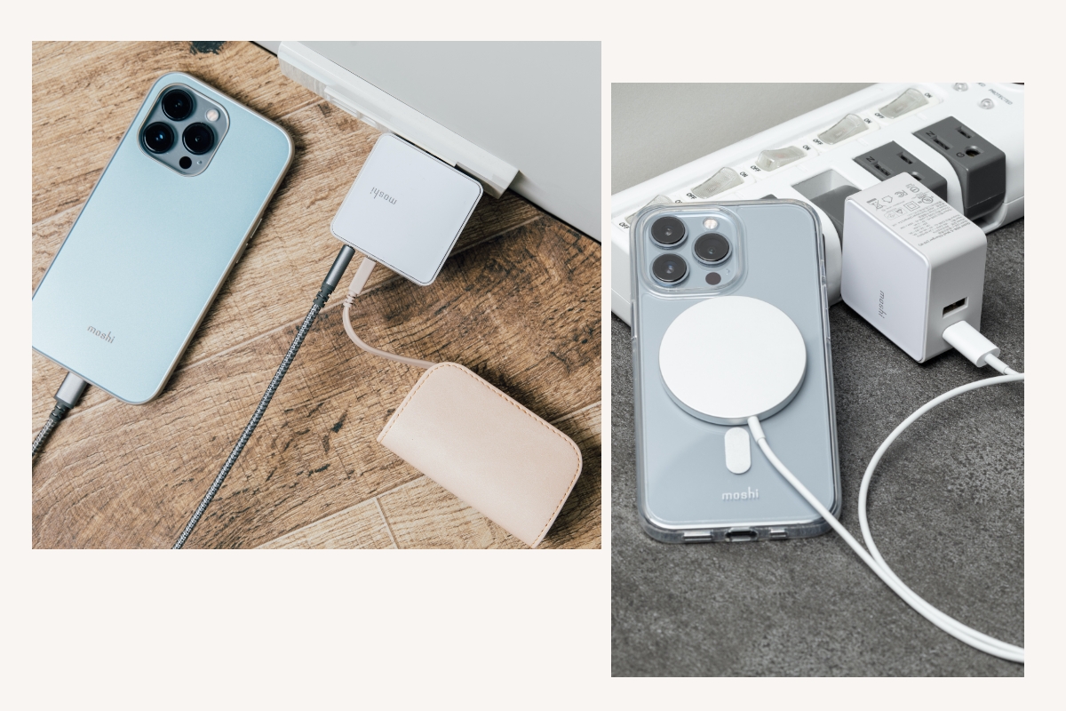 满足为多台设备充电所需。 USB-C 端口提供高达 45 W 的总充电功率,适合为您的 MacBook、iPad 和 iPhone充电,而 USB-A 端口可同时为您的其他设备充电,包括耳机、智慧型手表和蓝牙扬声器。 Qubit 还可以与 MagSafe 充电器配合使用,实现兼容 iPhone 的最大充电速度。