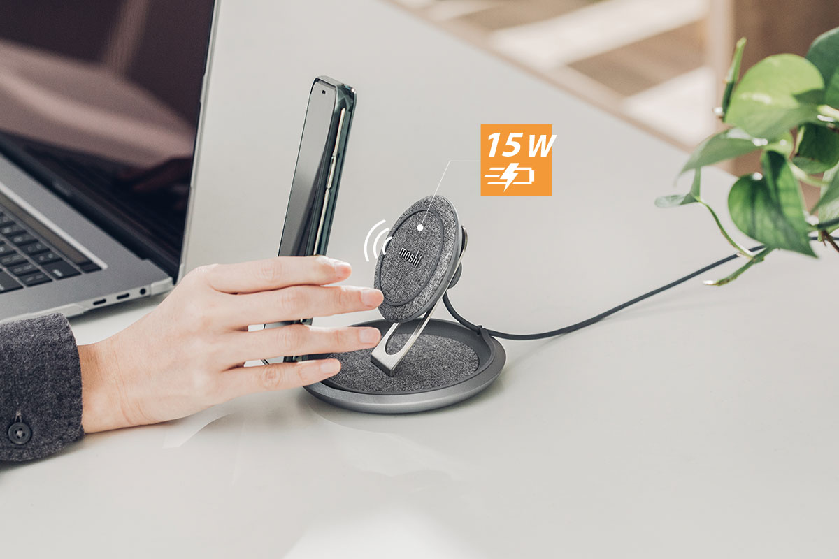 Dank seines erweiterten Leistungsprofils (EPP) unterstützt Lounge Q Schnellladen bis zu 15 W sowie den iOS Schnellladestandard.