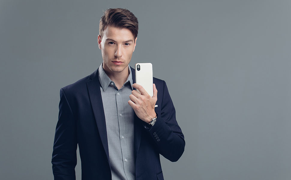 Hybrid-Design (flexible und harte Materialien) für zusätzlichen Schutz.