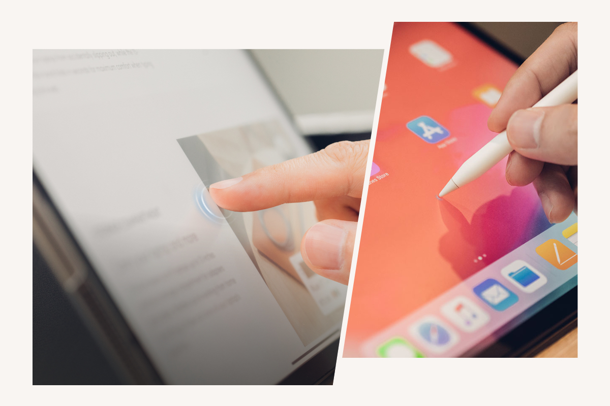 独自EZ-Glide™処理加工によりApple Pencilの性能がアップ、タッチスクリーンの操作性が増します。
