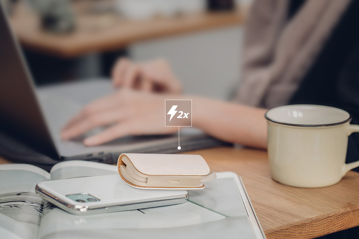 IonGo 5K te brinda aproximadamente un 100% más de duración de la batería para tu iPhone, manteniéndolo productivo y conectado durante todo el día.