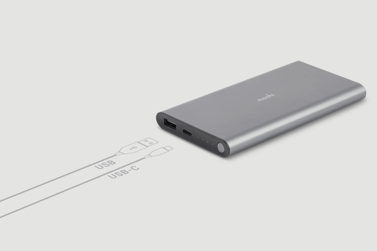 USB-C and USB 雙端口行動電源