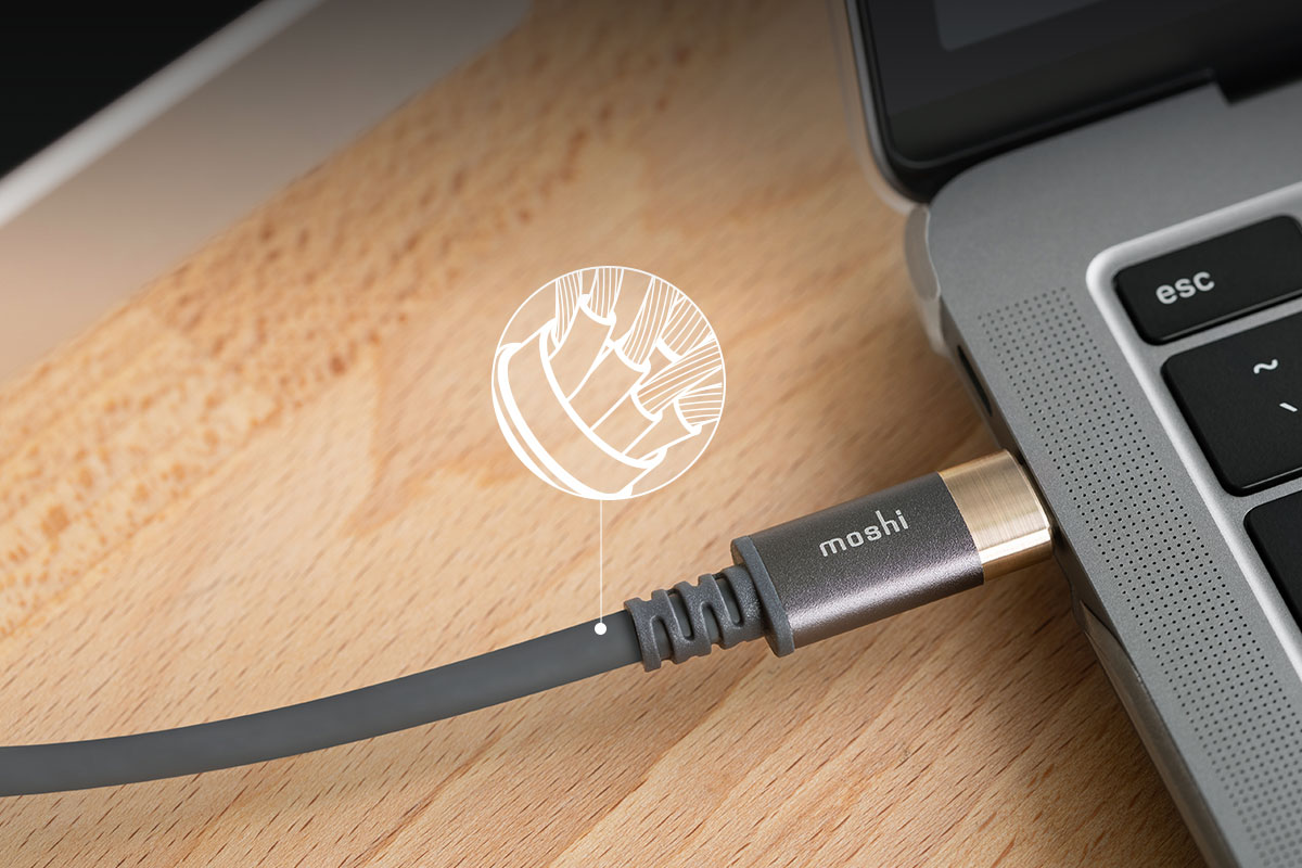 Grâce à sa conception coaxiale, ce câble est adapté à une vitesse de transfert de données allant jusqu'à 10 Gbit/s.