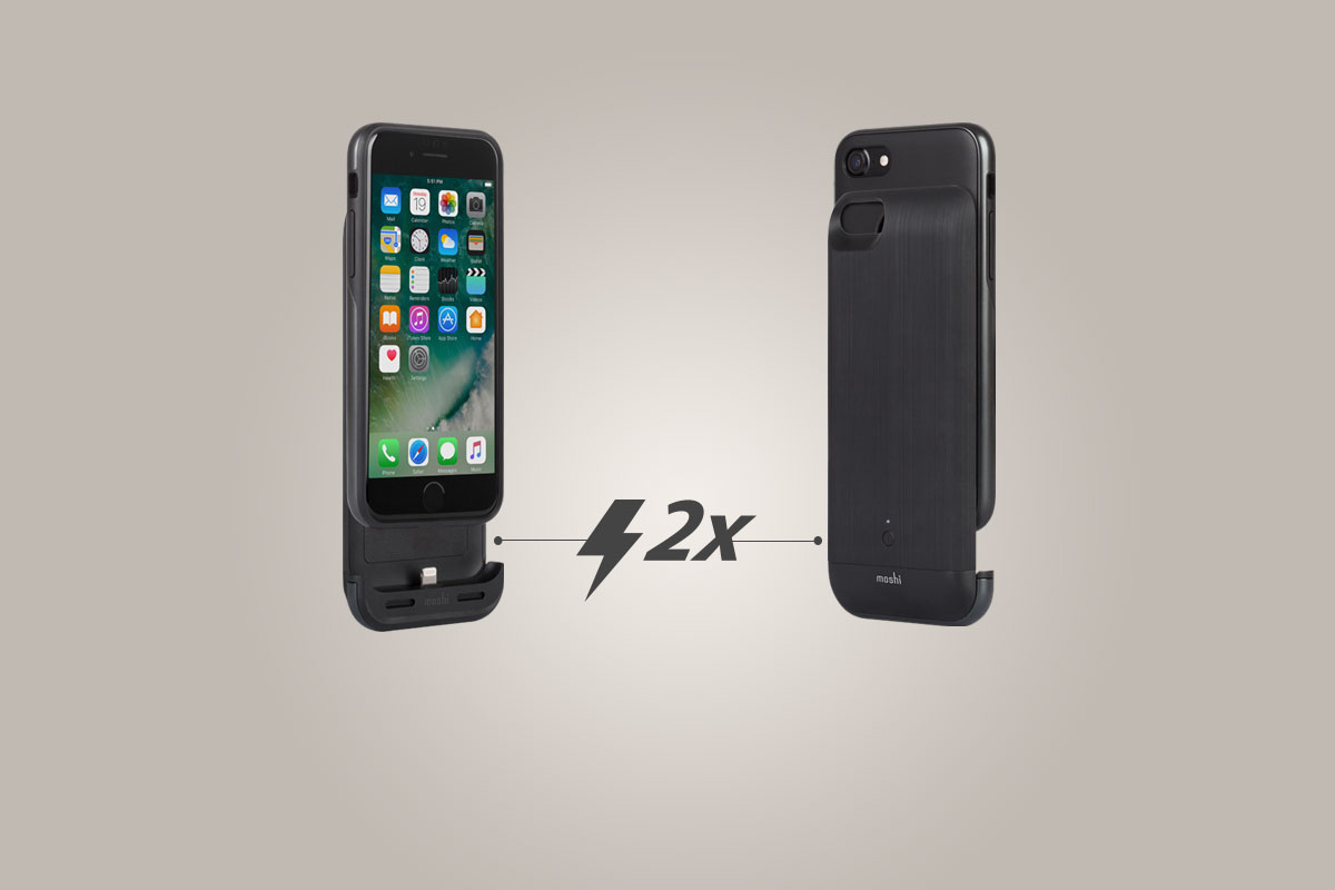 Amplía la vida de la batería de tu iPhone 8/7 a más del doble (3.020 mAh).