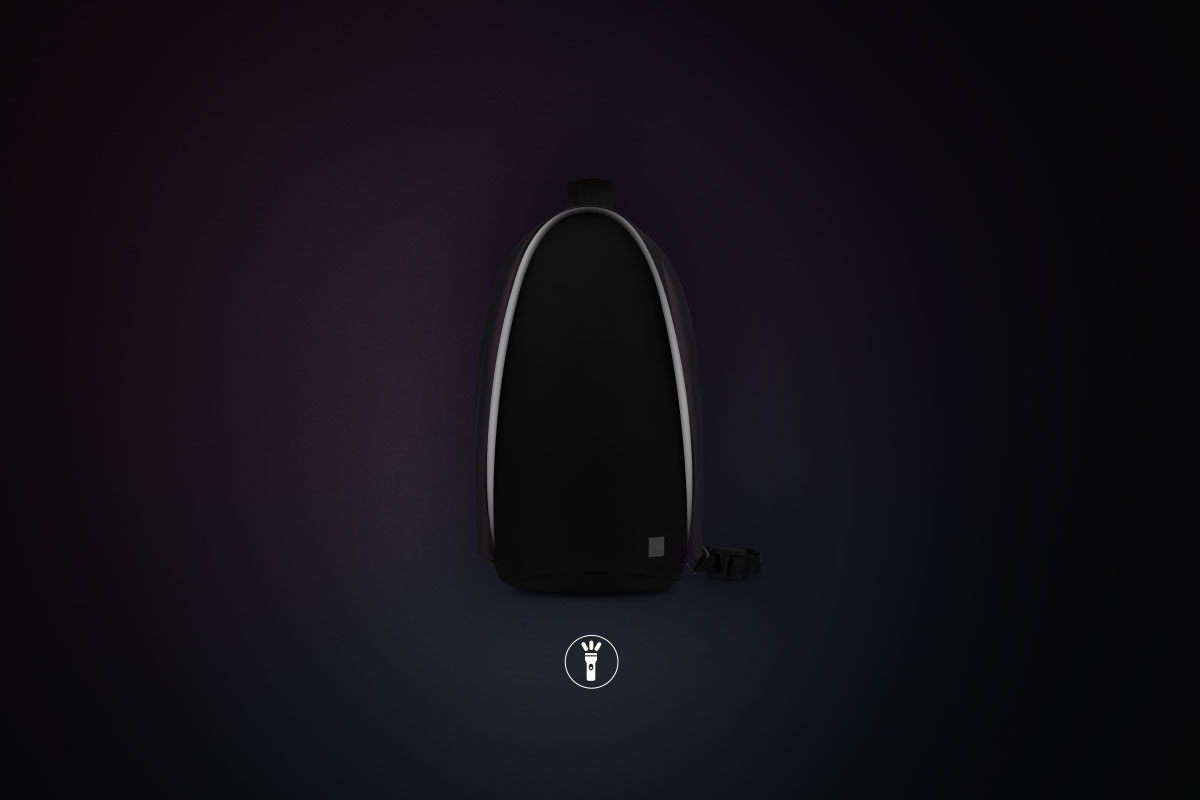 Bande réfléchissante 3M Scotchlite pour plus de sécurité la nuit.