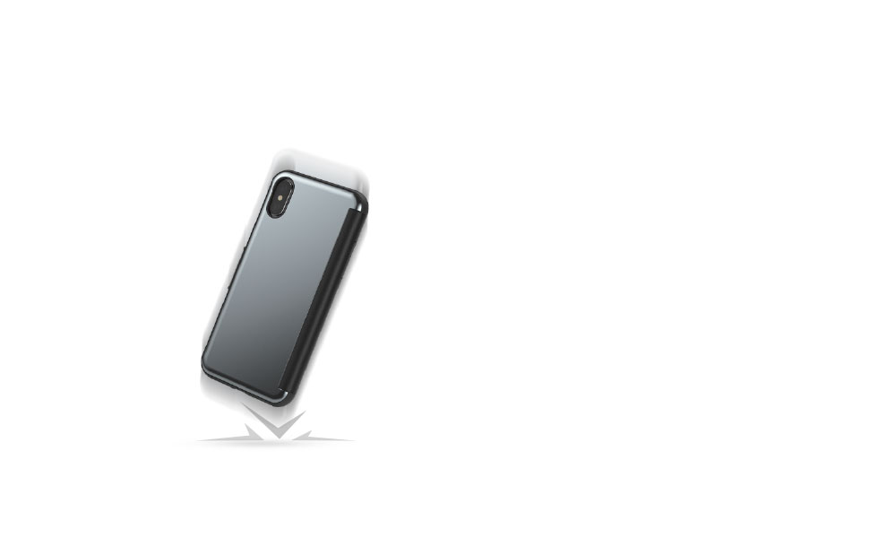 StealthCoverはあなたの電話を落としたり、傷つけたり、ショックから守ります。