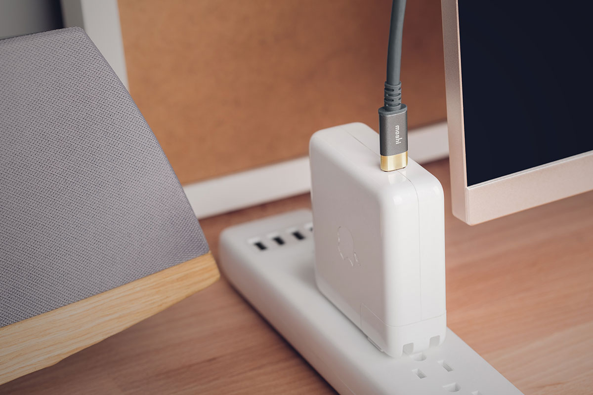 Includes Moshi's proprietary cable management strap for hassle-free carrying and storage.
