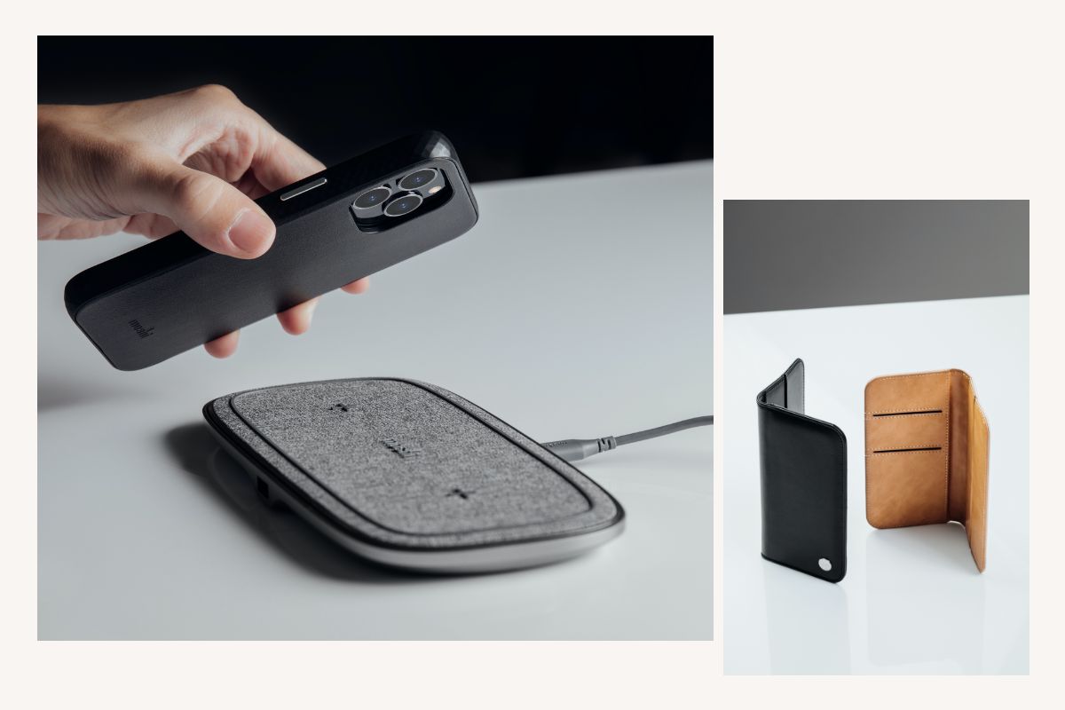 Overture fully encases your phone—including camera lenses—to help to protect them from scratches and bumps which can occur when placing the phone on a table, or in a bag with keys, coins and cables. Need to snap a photo? Simply lift your phone away from the wallet and you're ready to shoot.
