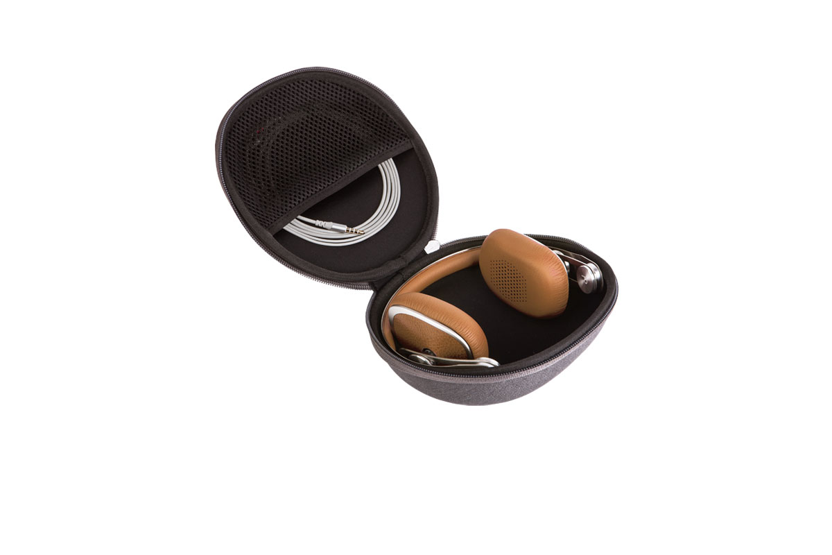 Enhanced portability with a rotatable stainless steel headband and custom carrying case.