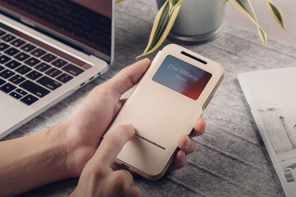 Lesen Sie Datum und Uhrzeit ab, nutzen Sie Apple Pay und die Gesichtserkennung, um Ihr Handy zu entsperren - alles, ohne die Abdeckung öffnen zu müssen.