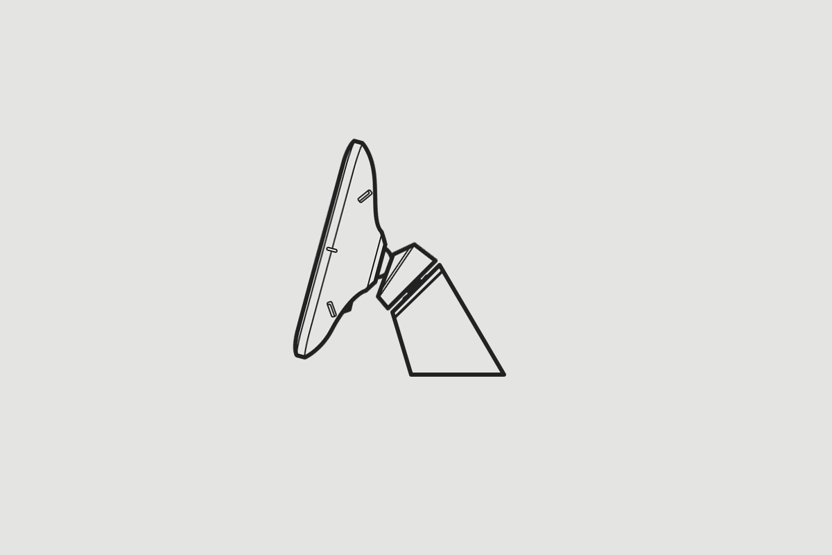 Faites pivoter la base pour augmenter l'angle de vision.