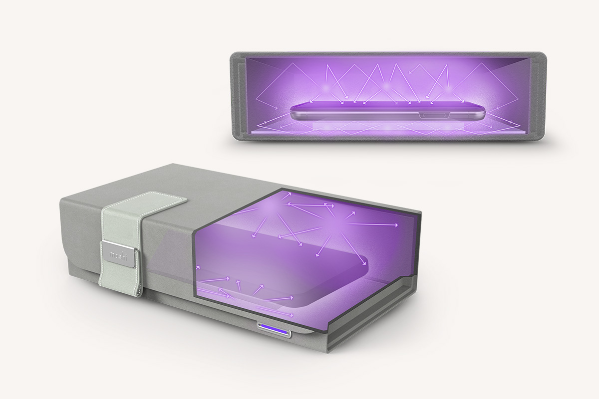 No need to flip devices over for a second clean. Deep Purple's proprietary LumiClear™ platform not only raises objects up off the base of the interior, but also allows UV-C light to pass through and make contact with the underside of the objects being cleaned. Clean your items with a single 4-minute cycle—no need to flip them over for a second clean.