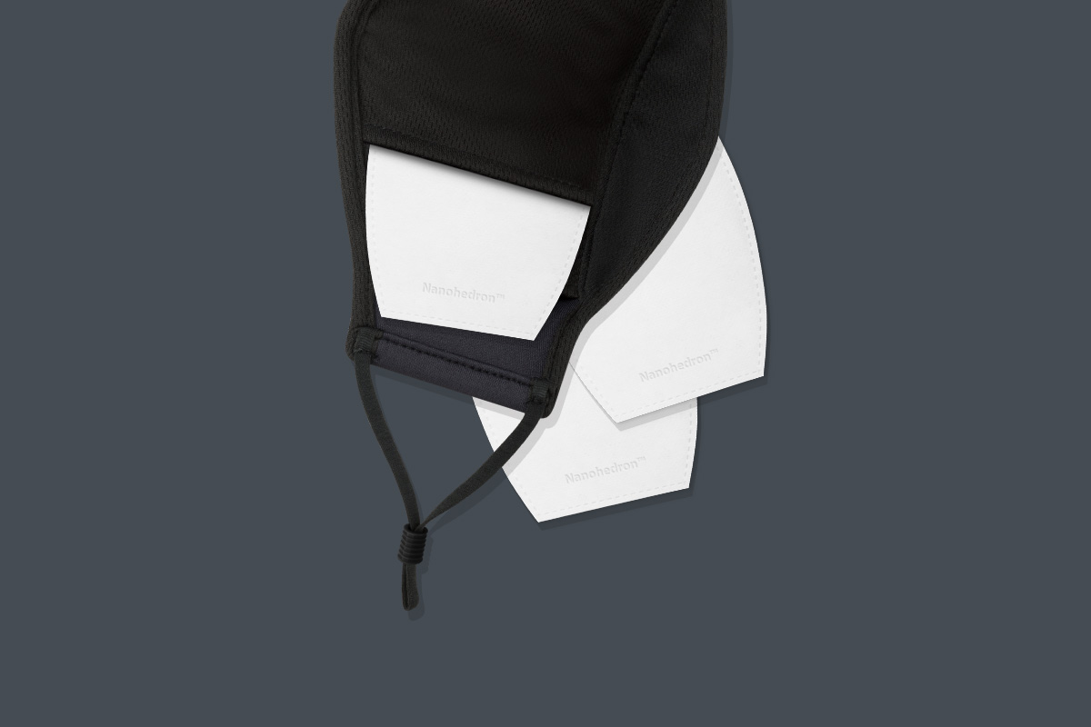 Each mask includes 3 reusable Nanohedron filters. Depending on the pollution in your area, each filter can be used for up to 6 weeks. In regions with more pollution, replace the filter every 2 weeks.