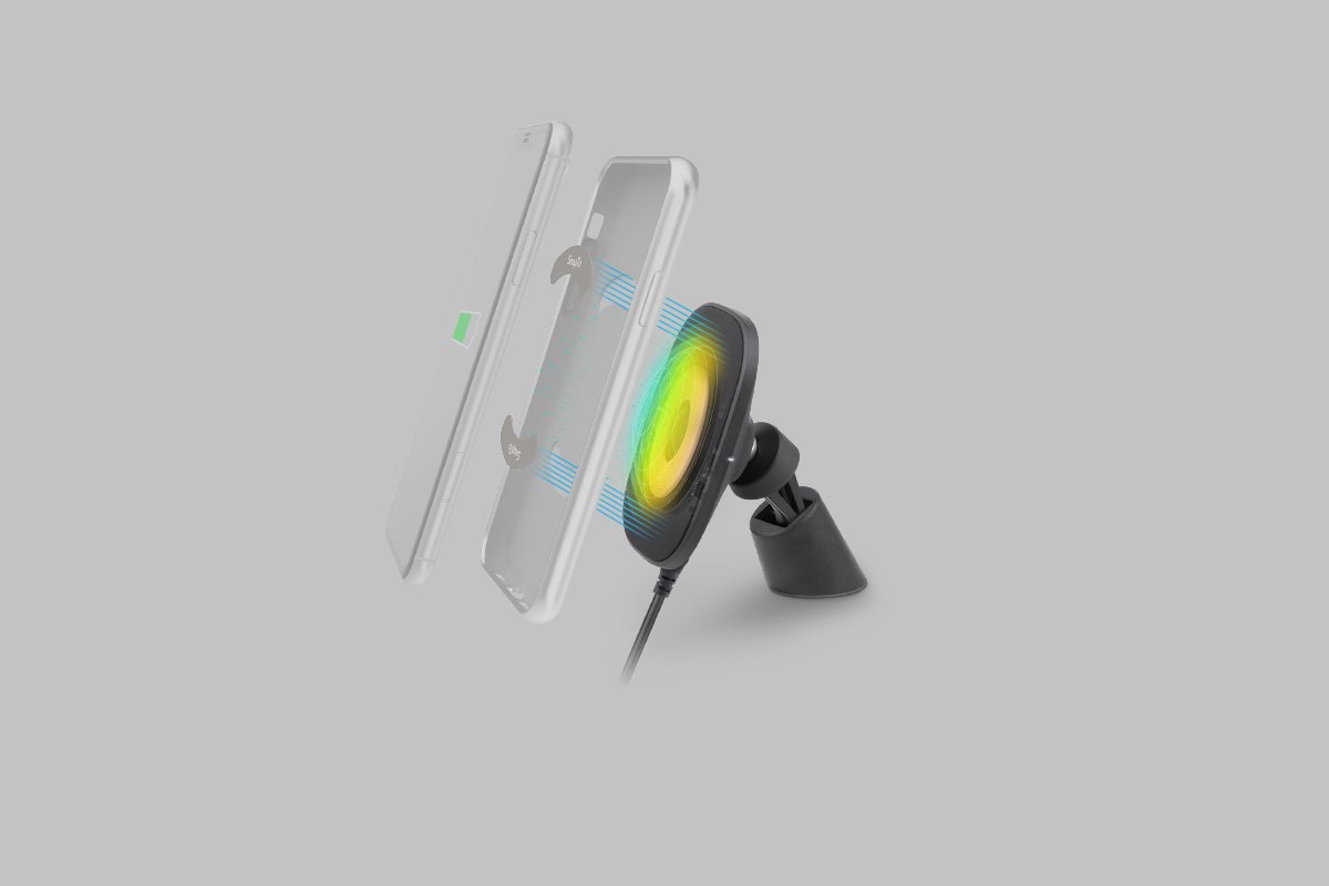 Conçu pour fonctionner avec toutes les coques* SnapTo™ de Moshi, profitez d'une efficacité de charge optimale avec un alignement parfait.