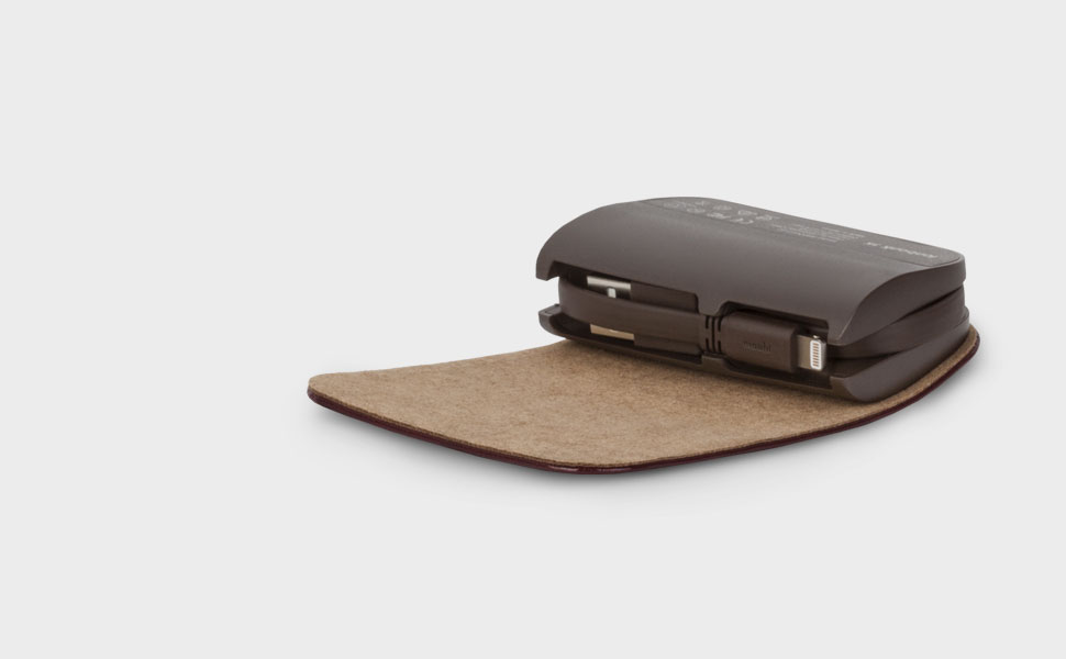 Câbles Lightning et USB escamotables avec un design pliant chic