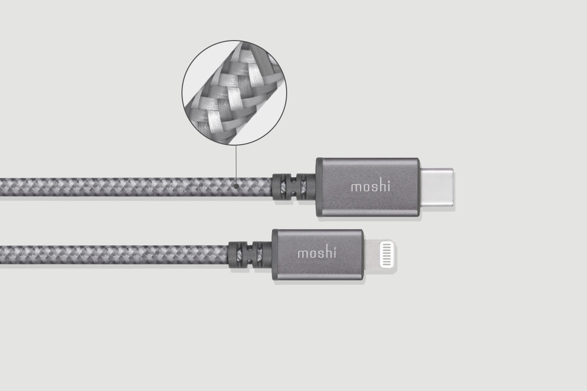 Unsere Integra-Kabel sind aus ballistischen Nylongeflechten hergestellt und verfügen über Aluminiumgehäuse mit robusten Spannungsentlastungspunkten.