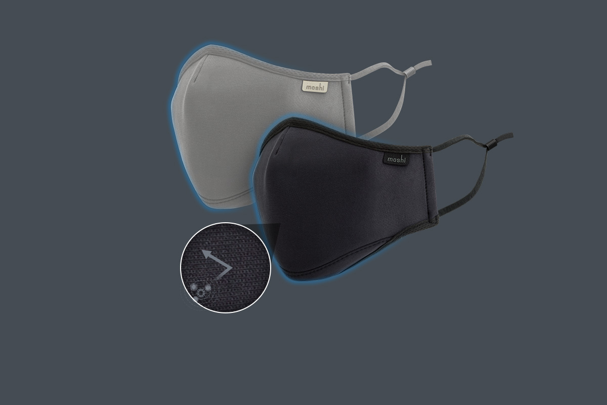Die Maske besitzt eine dauerhafte antimikrobielle Beschichtung (NanoShield™), die das Wachstum von Mikroben behindert und eine außergewöhnliche Sauberkeit und Hygiene gewährleistet.