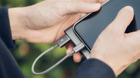 View larger image of: Integra™ USB-A to Lightning Charge/Sync Cable 0.8 ft (0.25 m)-3-thumbnail