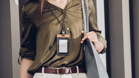 View larger image of: Vegan Leather Badge/ID Holder-1-thumbnail